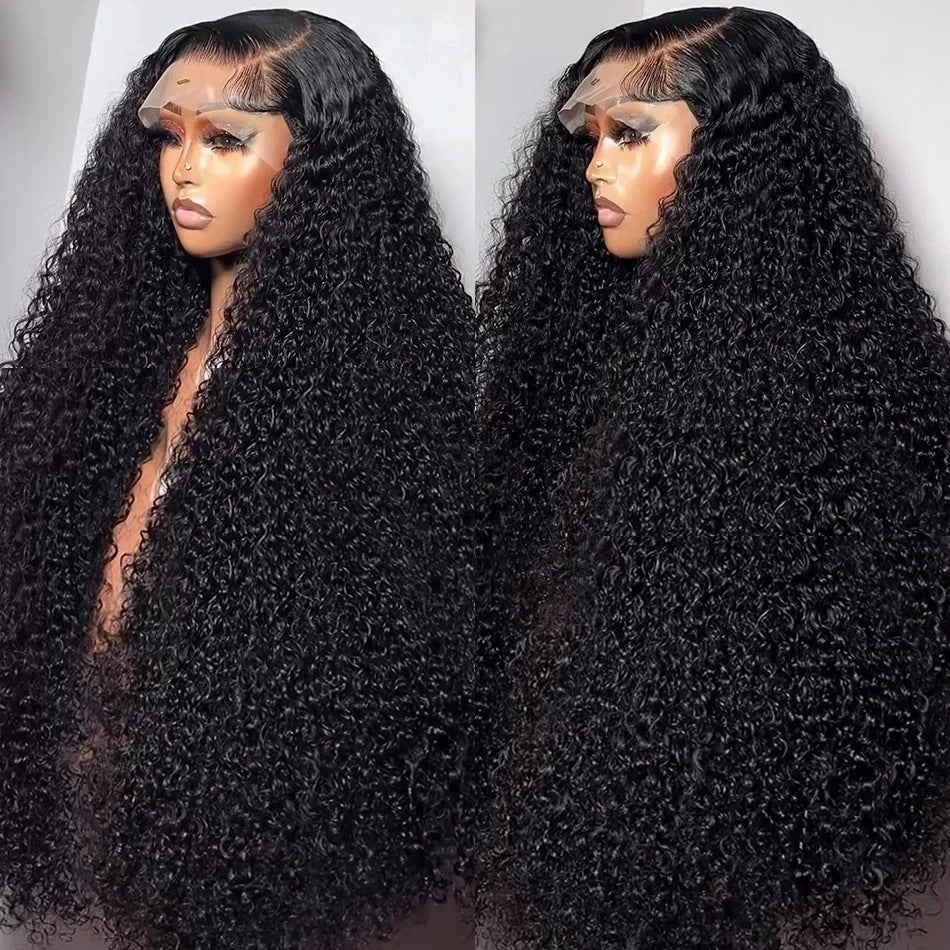13x6 Front Lace Wig Female Medium Long Curly Hair Hair Cover
