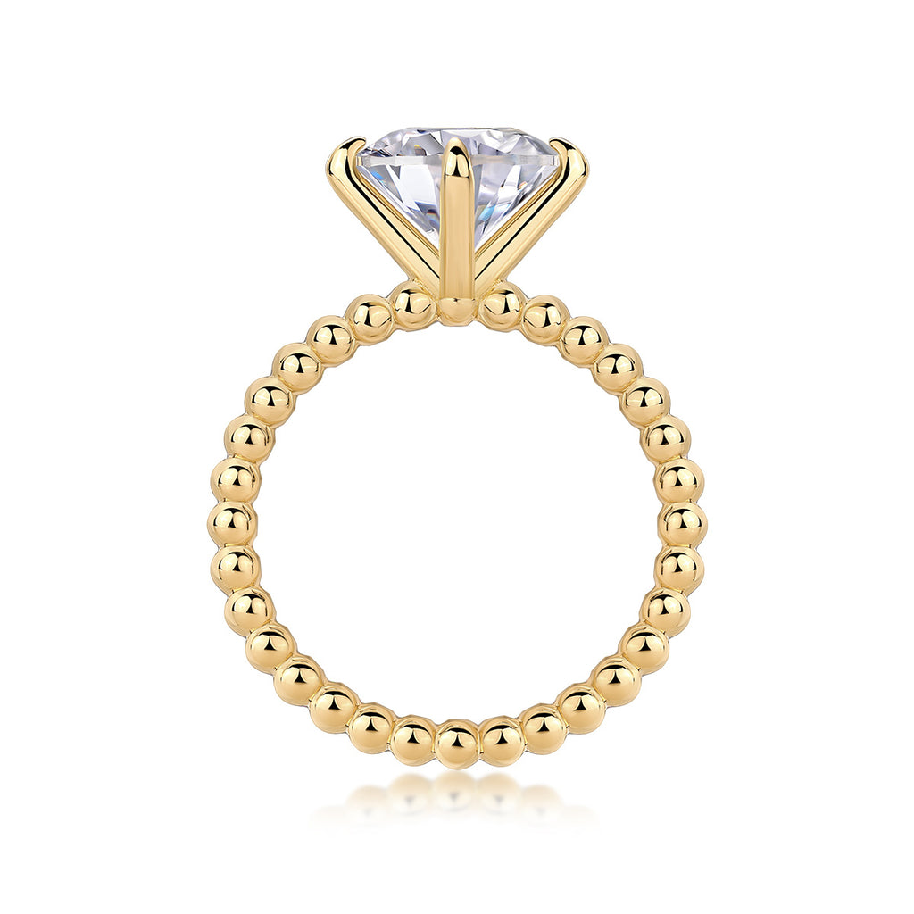 Forget-me-not - A Fashionable And Luxurious Jewelry Piece Set With 3-carat Moissanite S925 Sterling Silver And Gold-plated Diamond