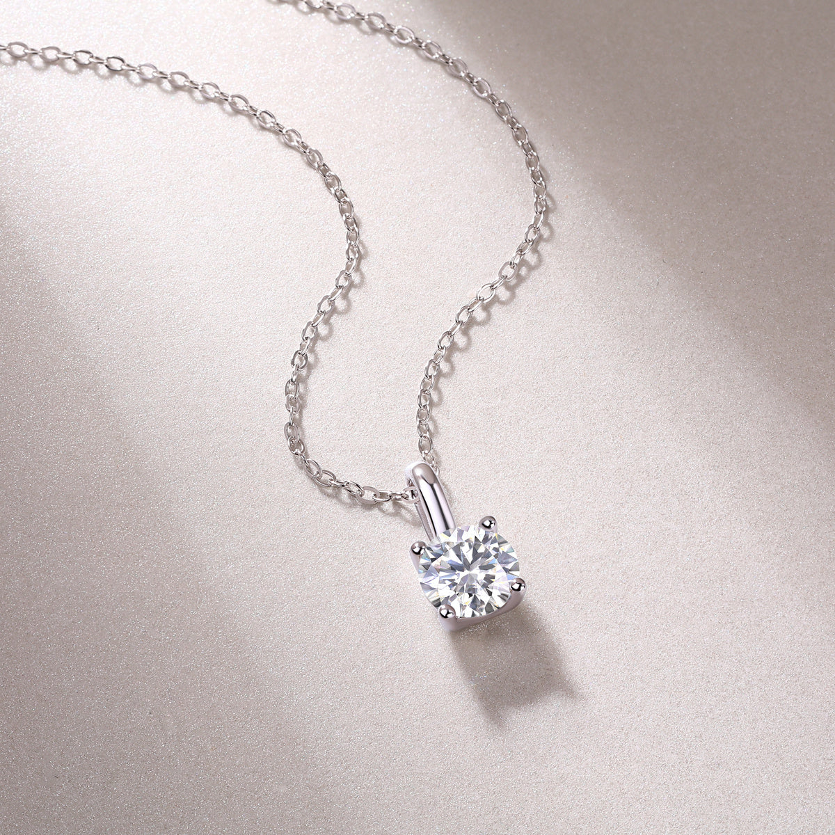 Encounter - A Fashionable And Luxurious Diamond Jewelry Pendant Set With 1-carat Moissan Diamond S925 Sterling Silver